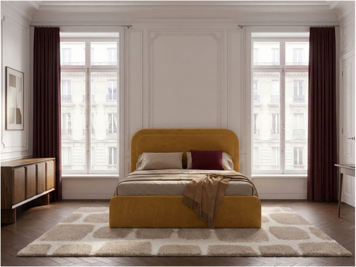 Lit coffre CASSIOPEE jaune