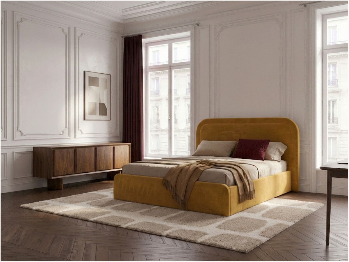 Lit coffre CASSIOPEE jaune — vue 4