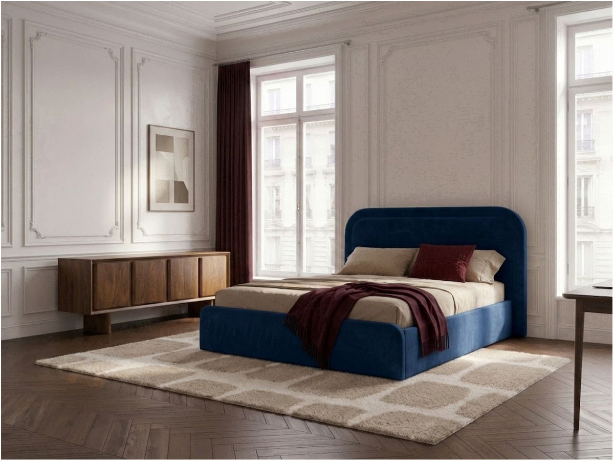 Lit coffre CASSIOPEE bleu foncé — vue 4