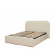 Lit coffre CASSIOPEE tissu velours lisse