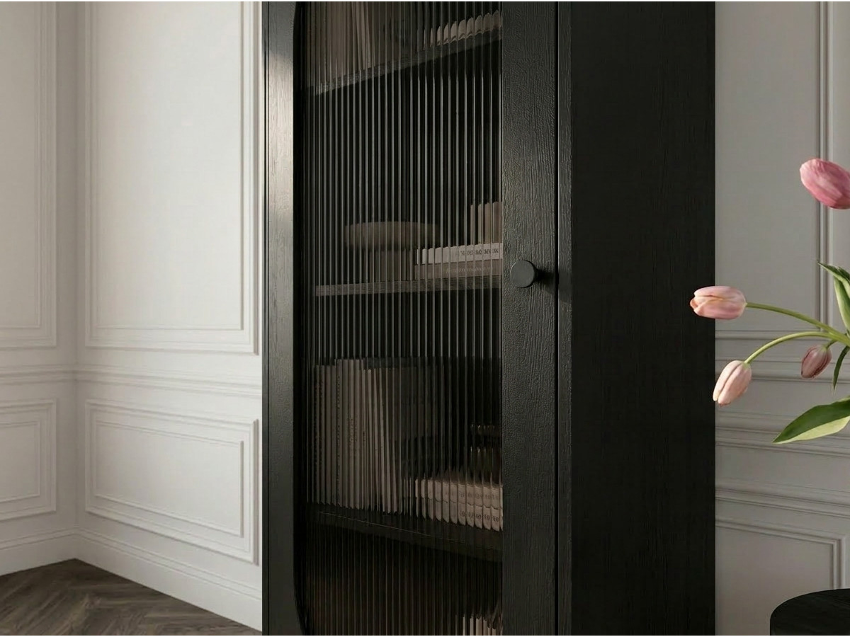 Meuble vitrine H.200cm verre fumé SOHAN — vue 5