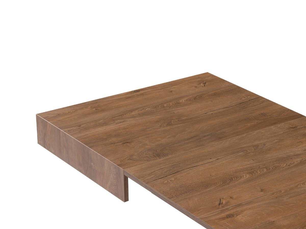 Uitschuifbare en in hoogte verstelbare salontafel ROMY houteffect