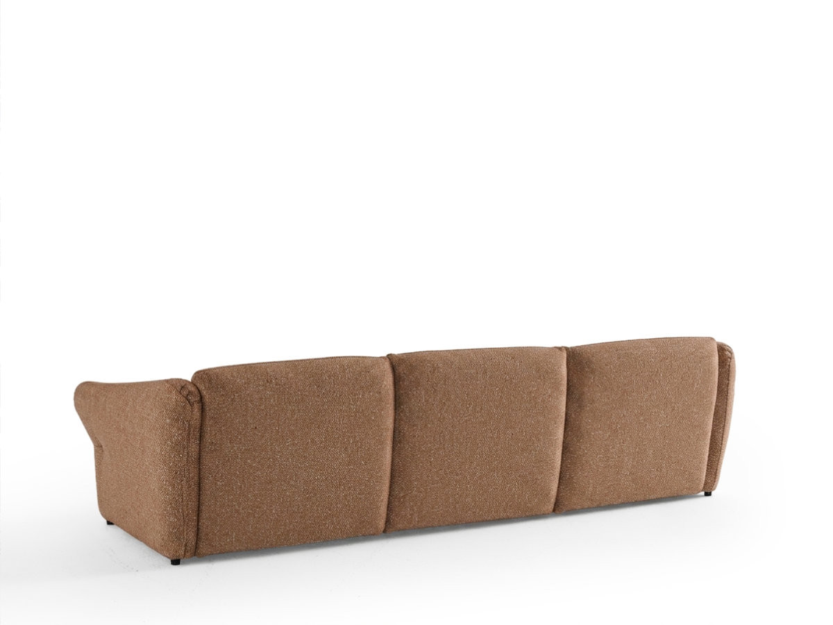 Canapé d'angle fixe MARBLE tissu chiné