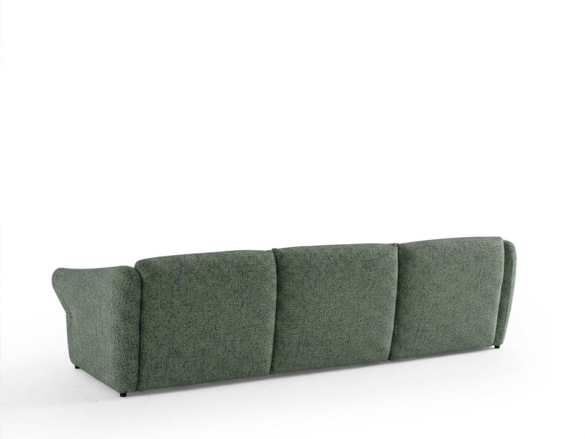 Canapé d'angle fixe MARBLE tissu chiné