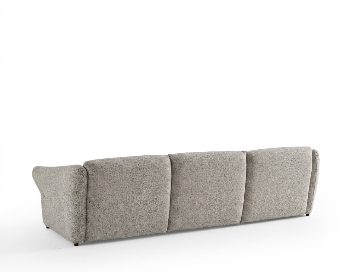 Canapé d'angle fixe MARBLE tissu chiné