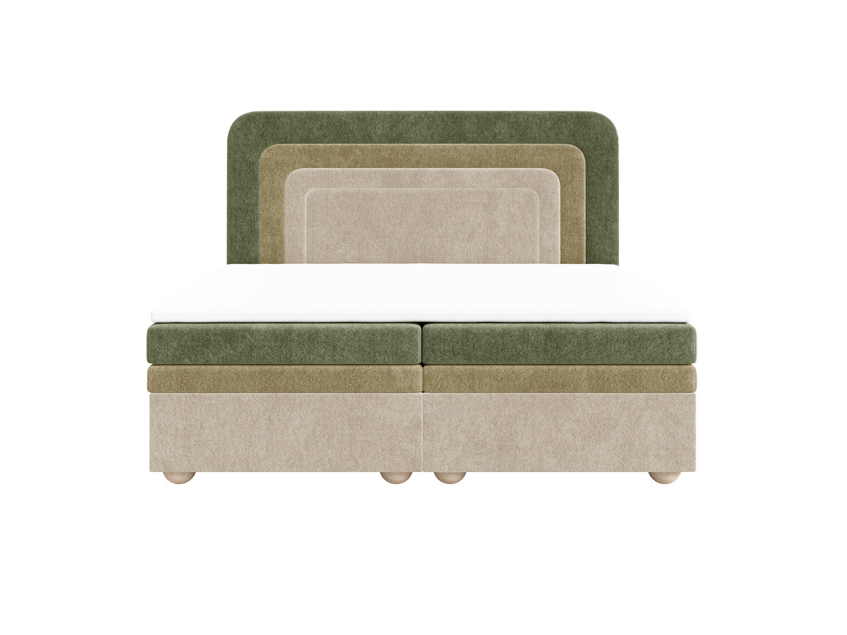 Lit coffre OPALINE tissu texturé