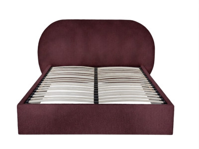 Lit coffre SELIN tissu bouclette