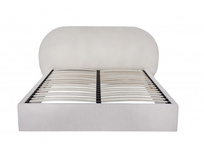 Lit coffre SELIN tissu bouclette