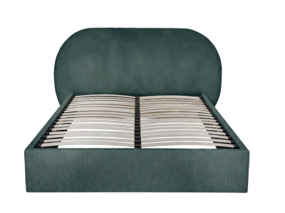 Lit coffre SELIN tissu bouclette