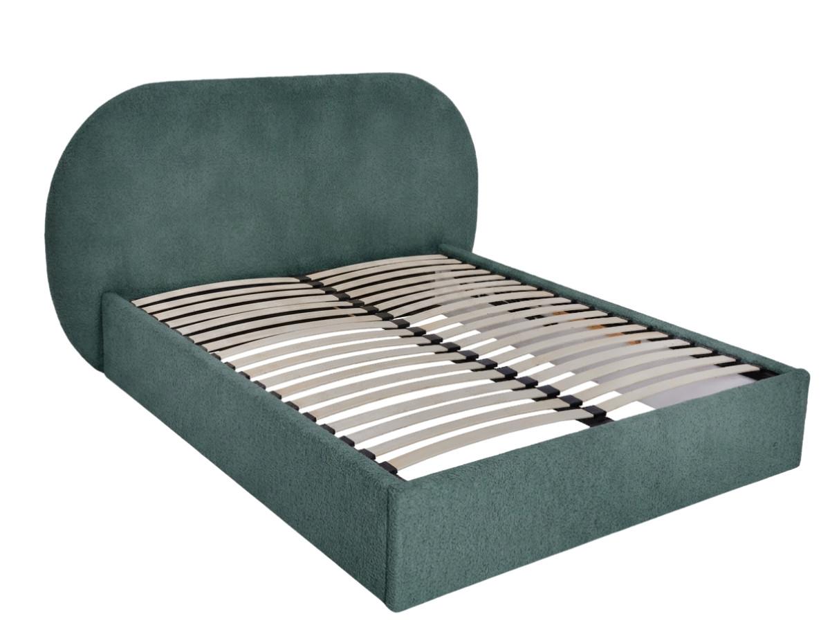 Opbergbed SELIN van bouclé stof