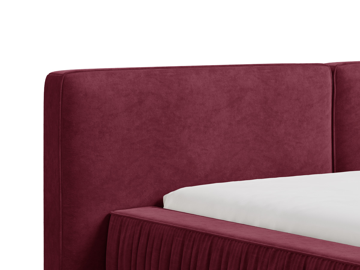 Lit coffre MARQUISE tissu velours lisse