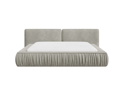 Lit coffre MARQUISE tissu velours lisse