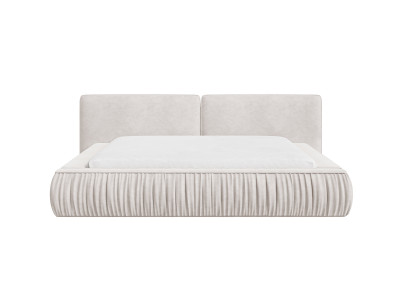 Lit coffre MARQUISE tissu velours lisse