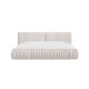 Lit coffre bas MARQUISE tissu velours lisse
