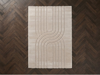 Tapis poils ras GEORGES motif abstrait