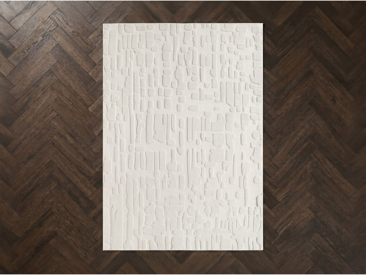Tapis poils ras ARADIA motif géometrique