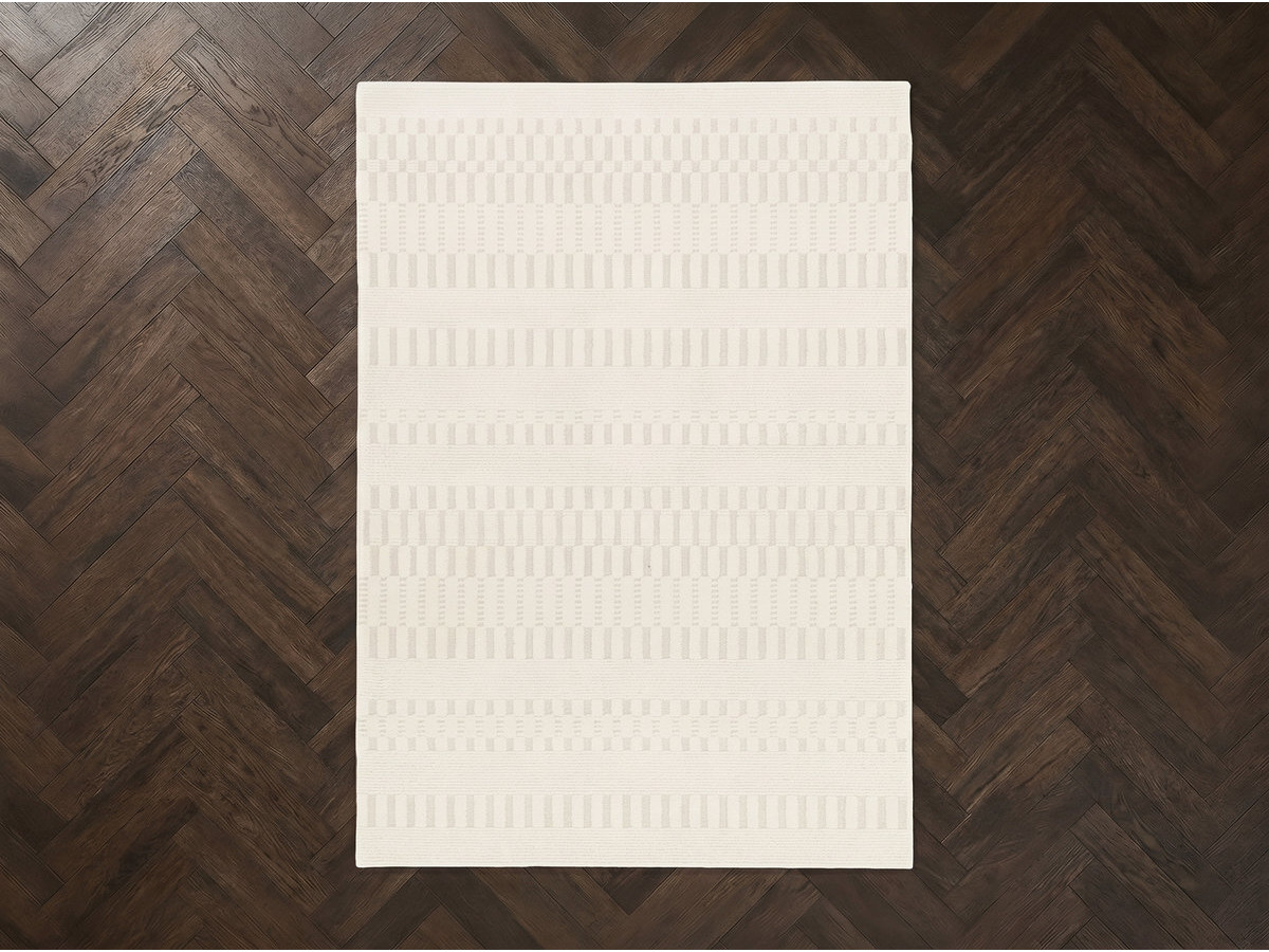 Tapis poils ras JOEL motif abstrait