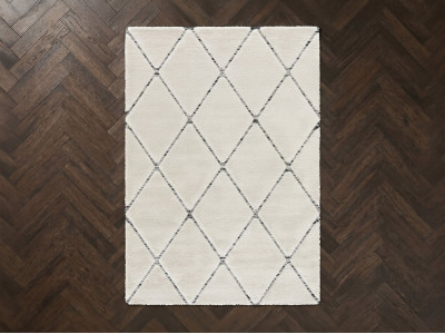 Tapis poils ras OPHELIE motif graphique