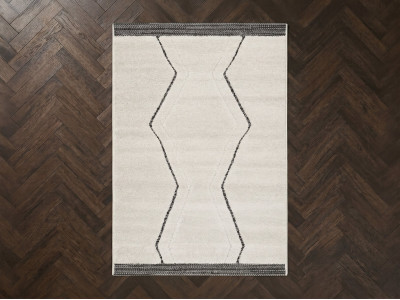 Tapis poils ras ESTELLE motif graphique