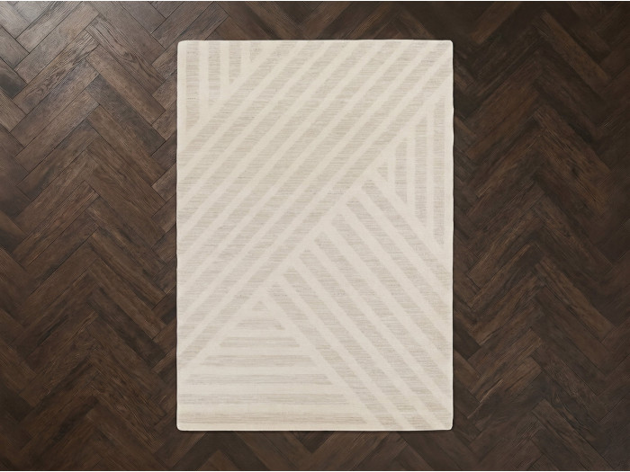 Tapis poil ras ISSANE motif abstrait