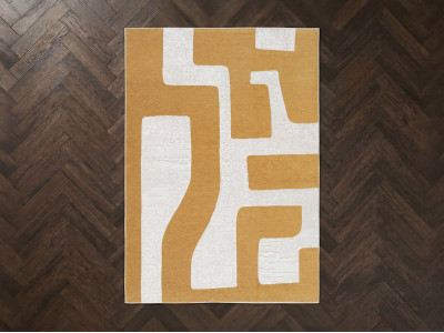 Tapis poils ras JASPER motif abstrait