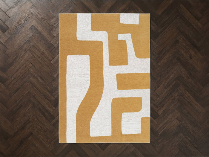 Tapis poil ras JASPER motif abstrait