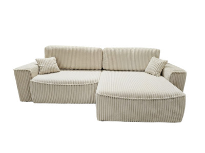 Canapé d'angle réversible convertible coffre AUSTIN gros velours côtelé