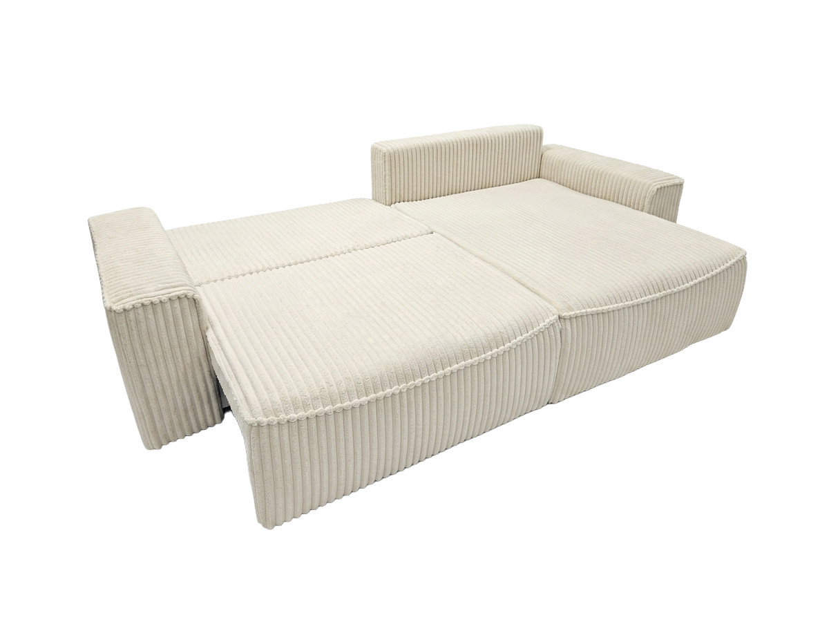 Canapé d'angle réversible convertible coffre AUSTIN gros velours côtelé
