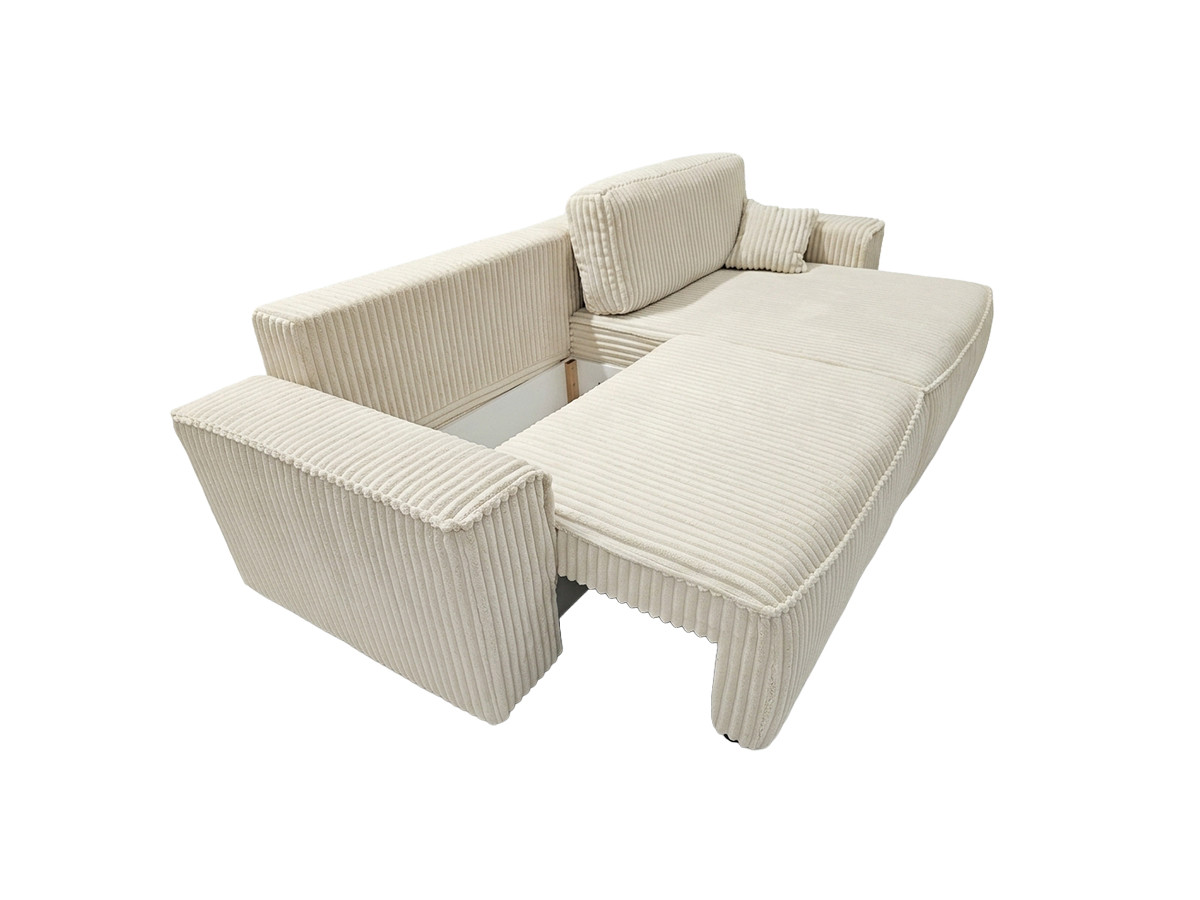 Canapé d'angle réversible convertible coffre AUSTIN gros velours côtelé