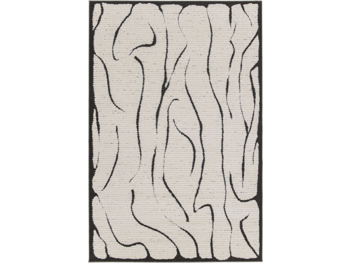 Tapis poils ras COSMARA motif abstrait