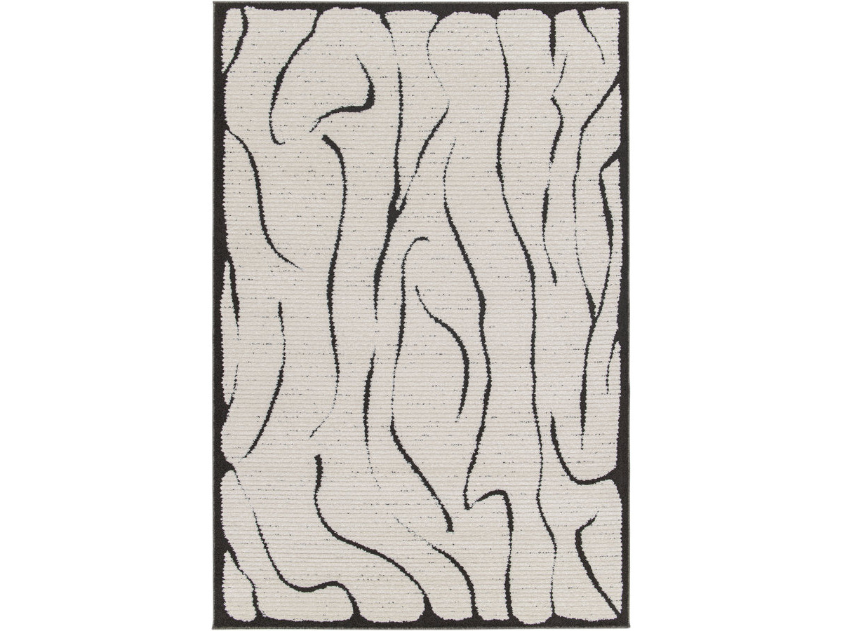 Tapis poils ras COSMARA motif abstrait