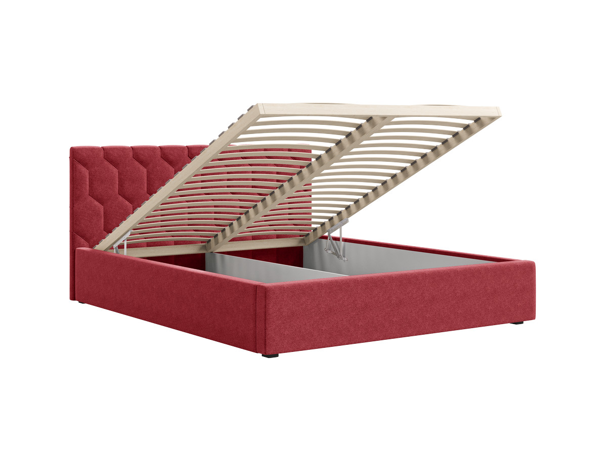Lit coffre ROCCA tissu chenille
