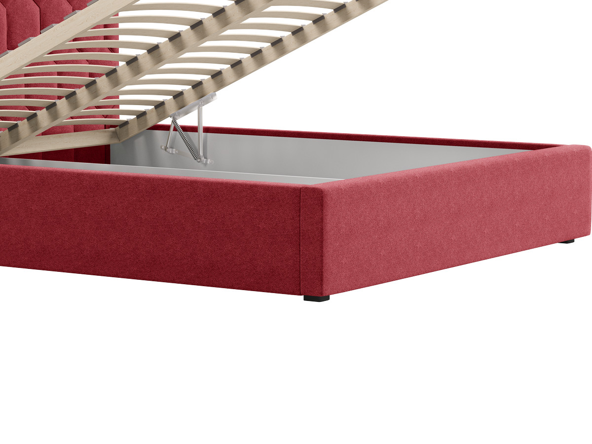 Lit coffre ROCCA tissu chenille
