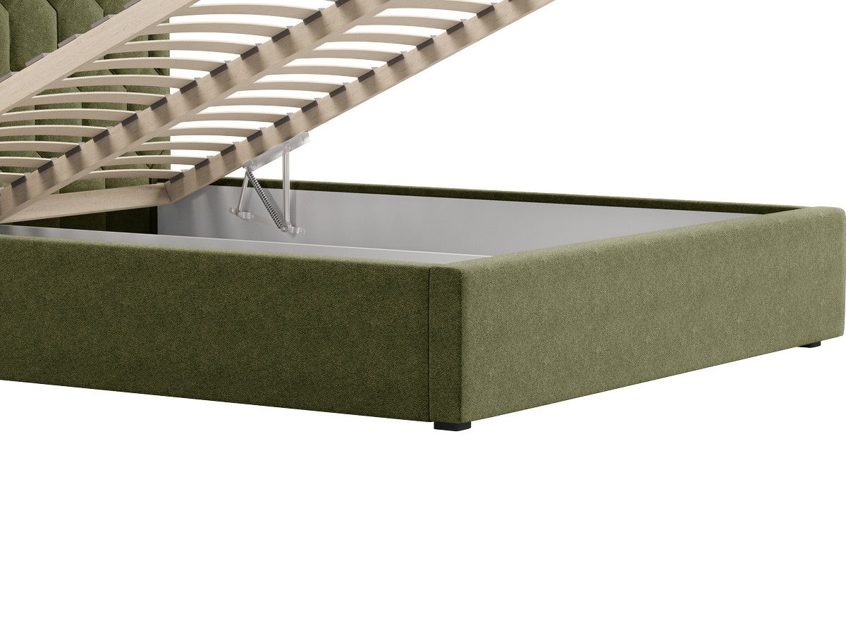 Lit coffre ROCCA tissu chenille