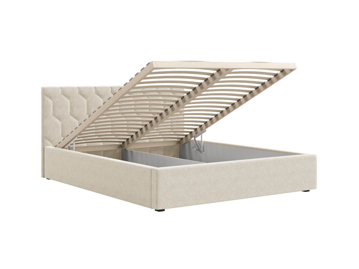 Lit coffre ROCCA tissu chenille