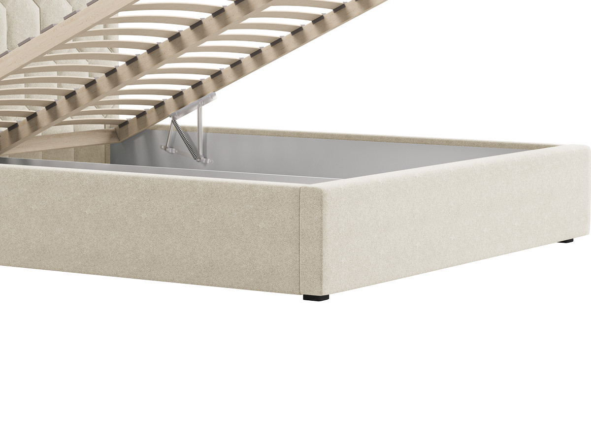 Lit coffre ROCCA tissu chenille