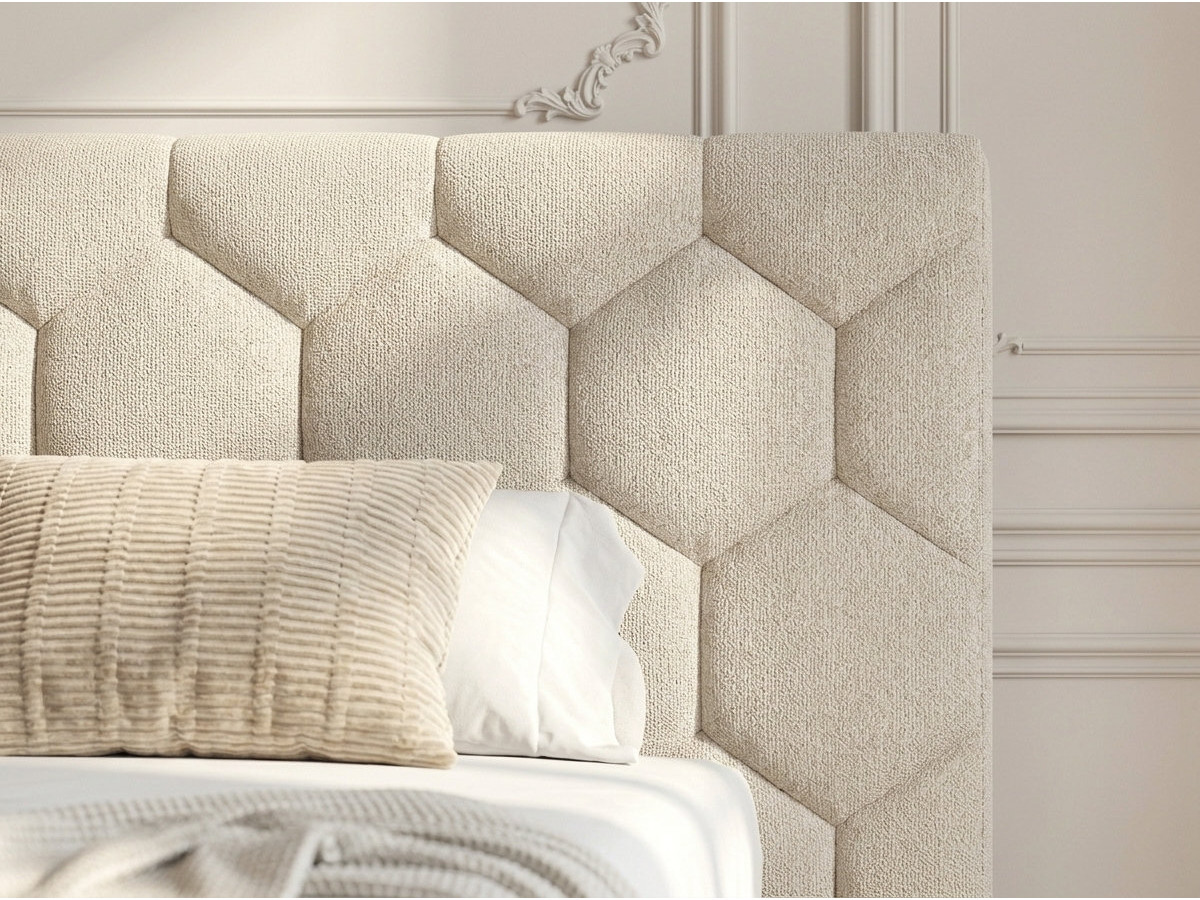 Lit coffre ROCCA tissu chenille