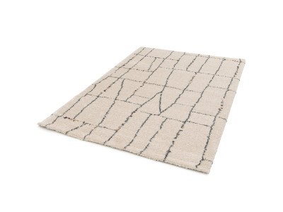 Tapis poils longs SKYLA motif abstrait