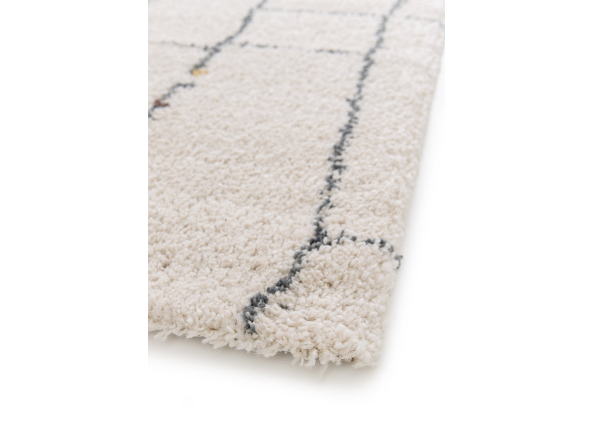 Hoogpolig vloerkleed SKYLA met abstract motief