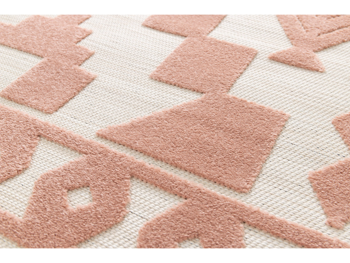 Tapis poils ras ABIGAELLE motif abstrait