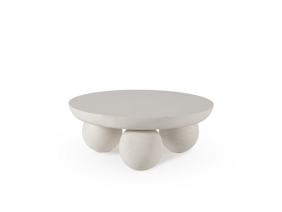 Table basse D.90 cm ALINE pieds ronds