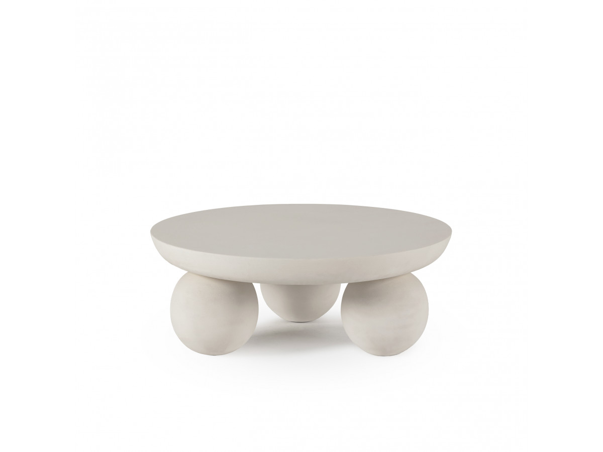 Table basse D.90 cm ALINE pieds ronds