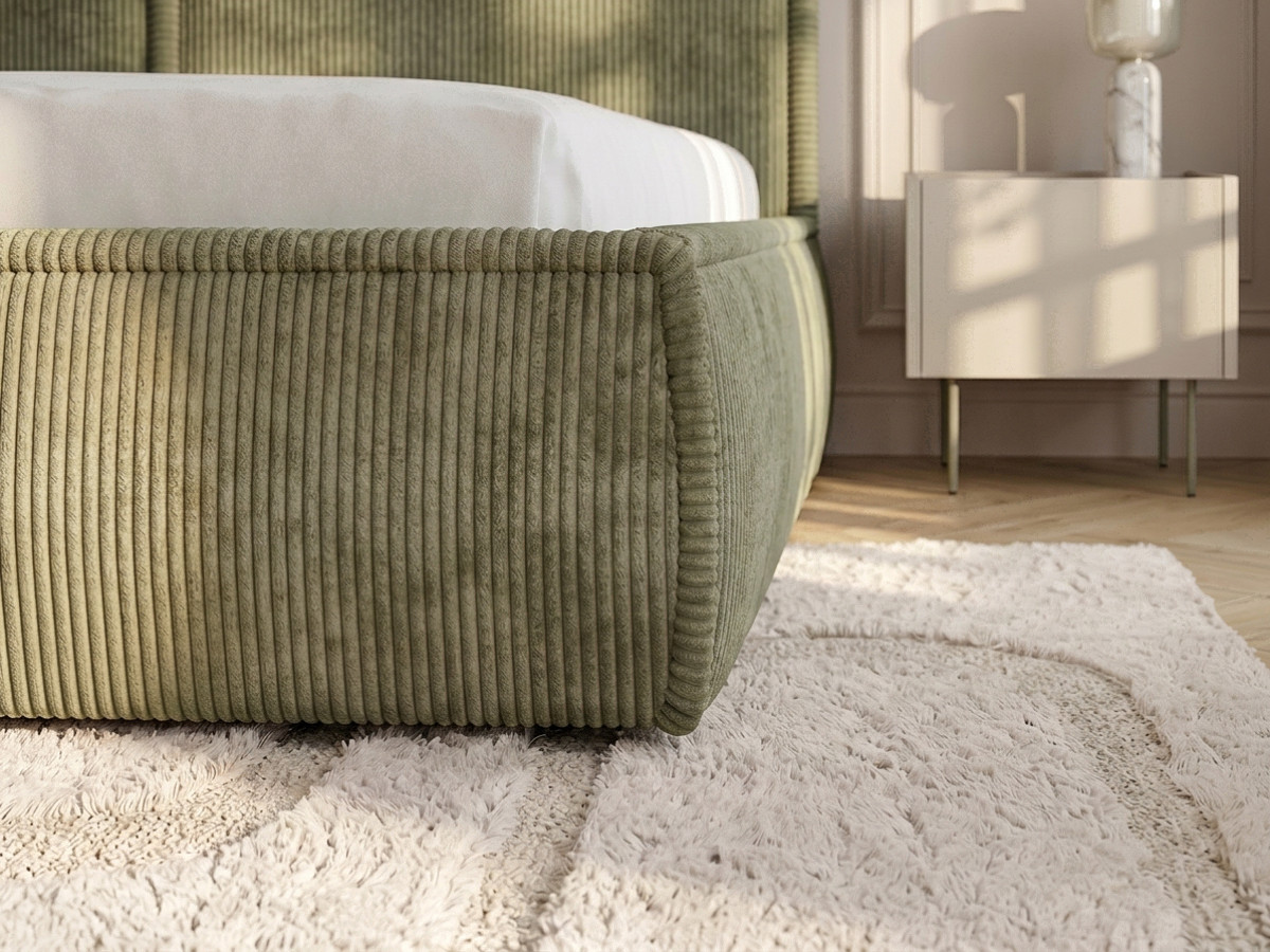 Lit coffre PALATIUM tissu velours