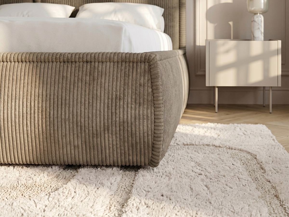 Lit coffre PALATIUM tissu velours