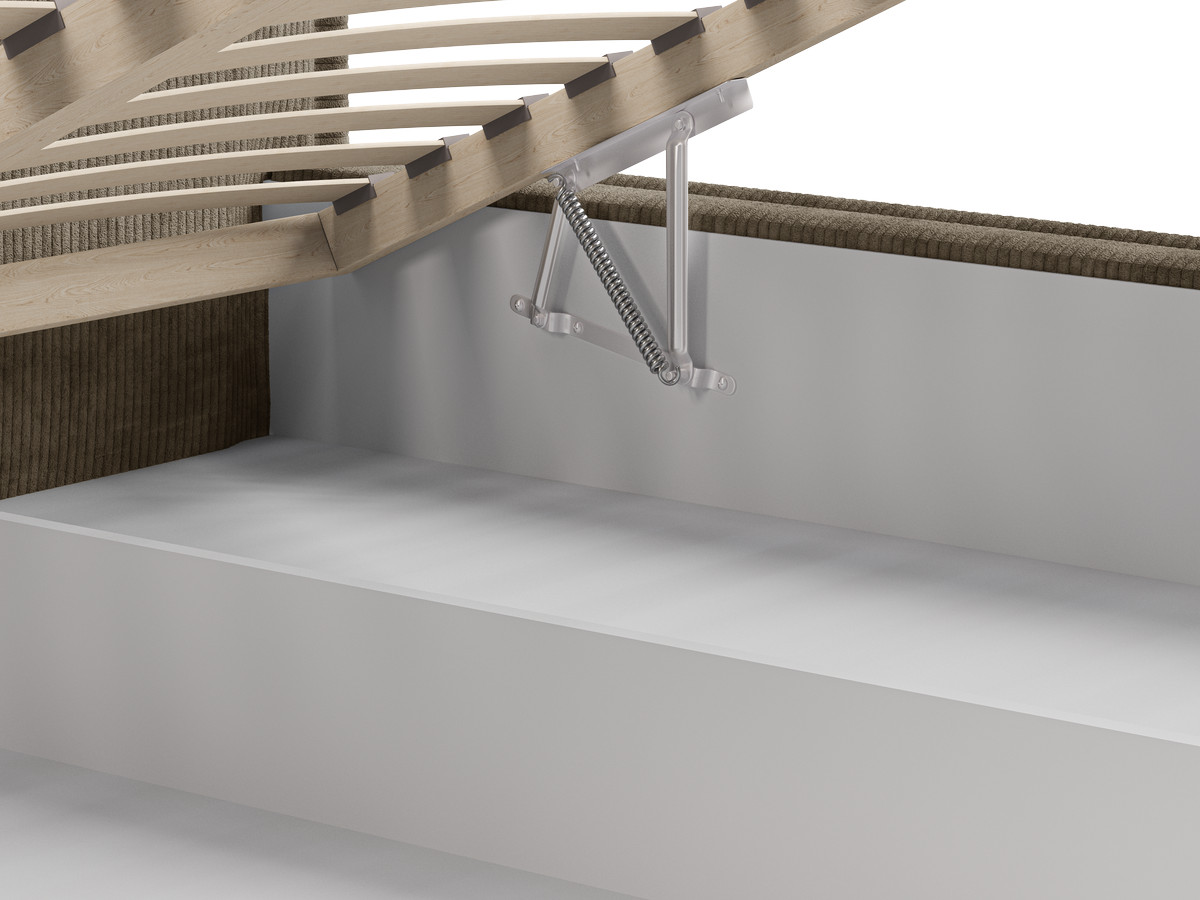 Lit coffre PALATIUM tissu velours