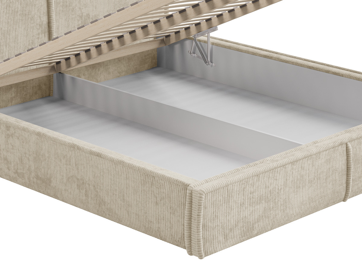 Lit coffre PALATIUM tissu velours