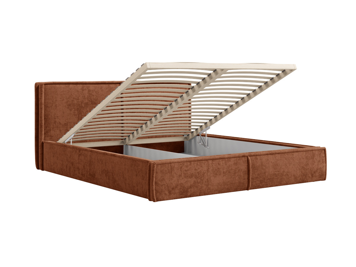 Lit coffre PALATIUM tissu velours