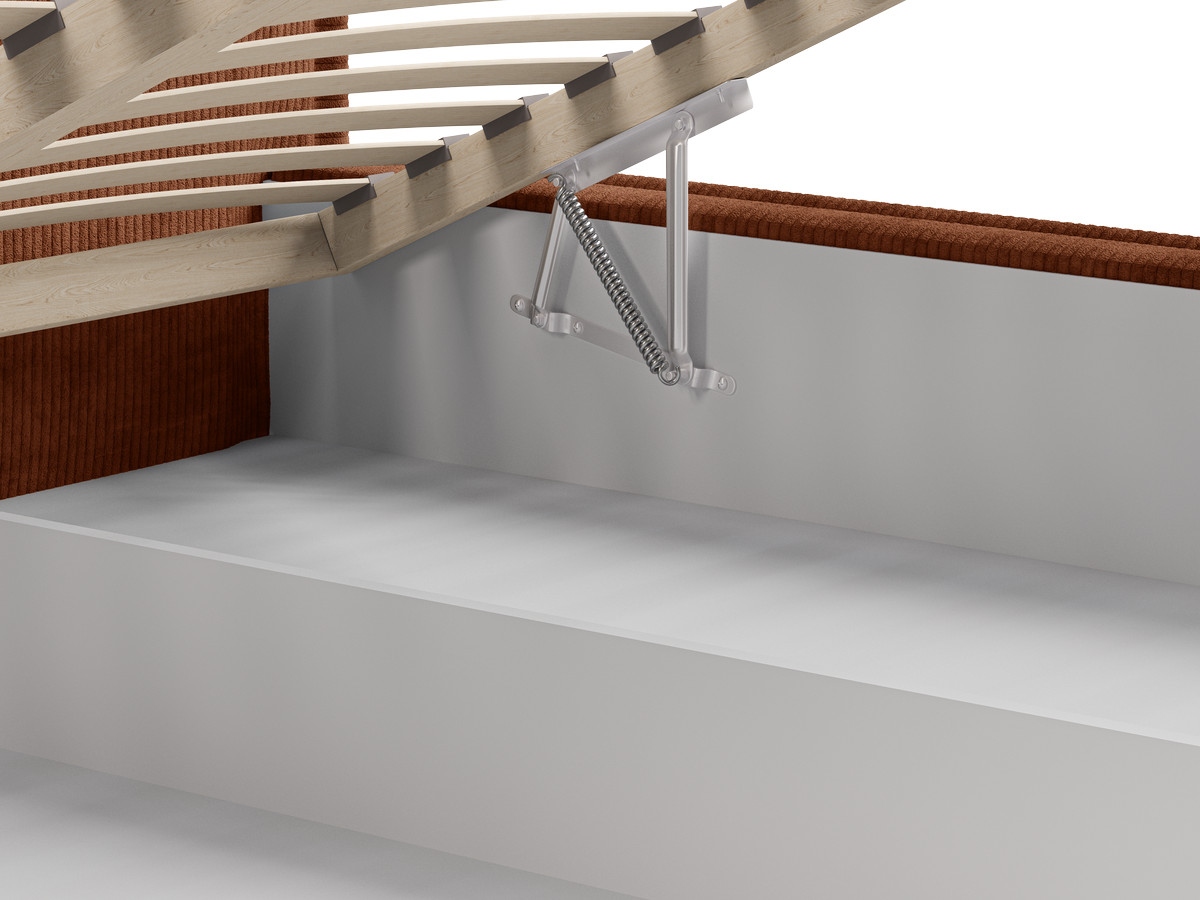 Lit coffre PALATIUM tissu velours