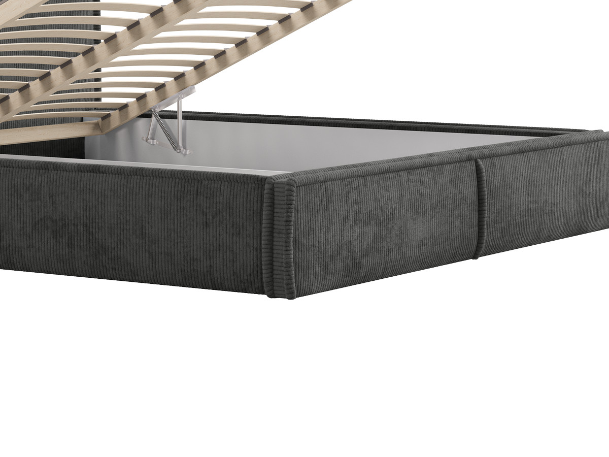 Bed met opbergruimte PALATIUM van fluweelstof