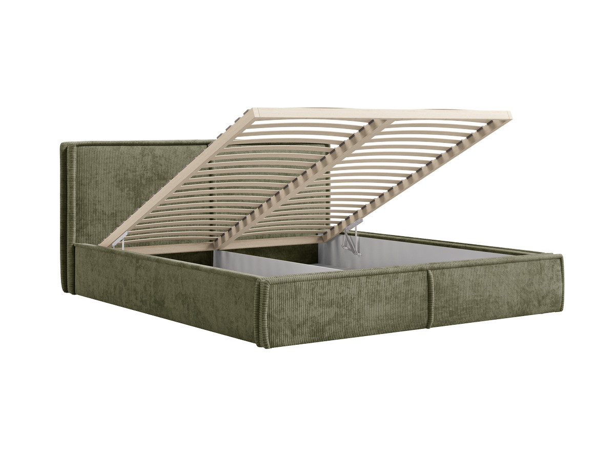 Lit coffre PALATIUM tissu velours